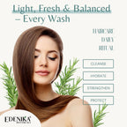 Rosemary Oil Shampoo & Conditioner Set With Biotin & Spirulina For Thinning Hair, Anti-Hair Loss & Strengthening Botanical Formula, Women & Men, Sulfate-Free