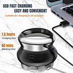 Self Hair Clippers For Men Cordless Electric Haircut Kit Professional Waterproof Automatic Circular Hair Trimmer With Led Display Easy Self Haircut Grooming Clippers For Male Family Use