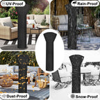 Waterproof Patio Heater Covers With Zipper And Storage Bag,