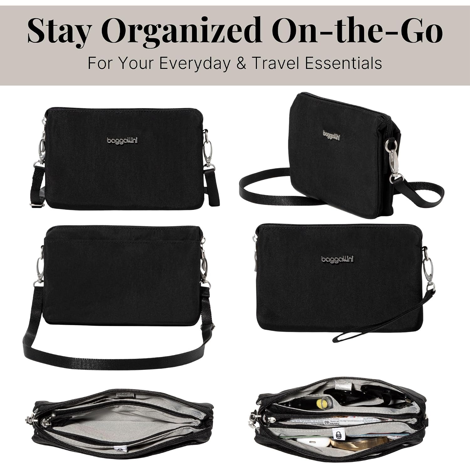 Baggallini Womens The Only Mini Bag