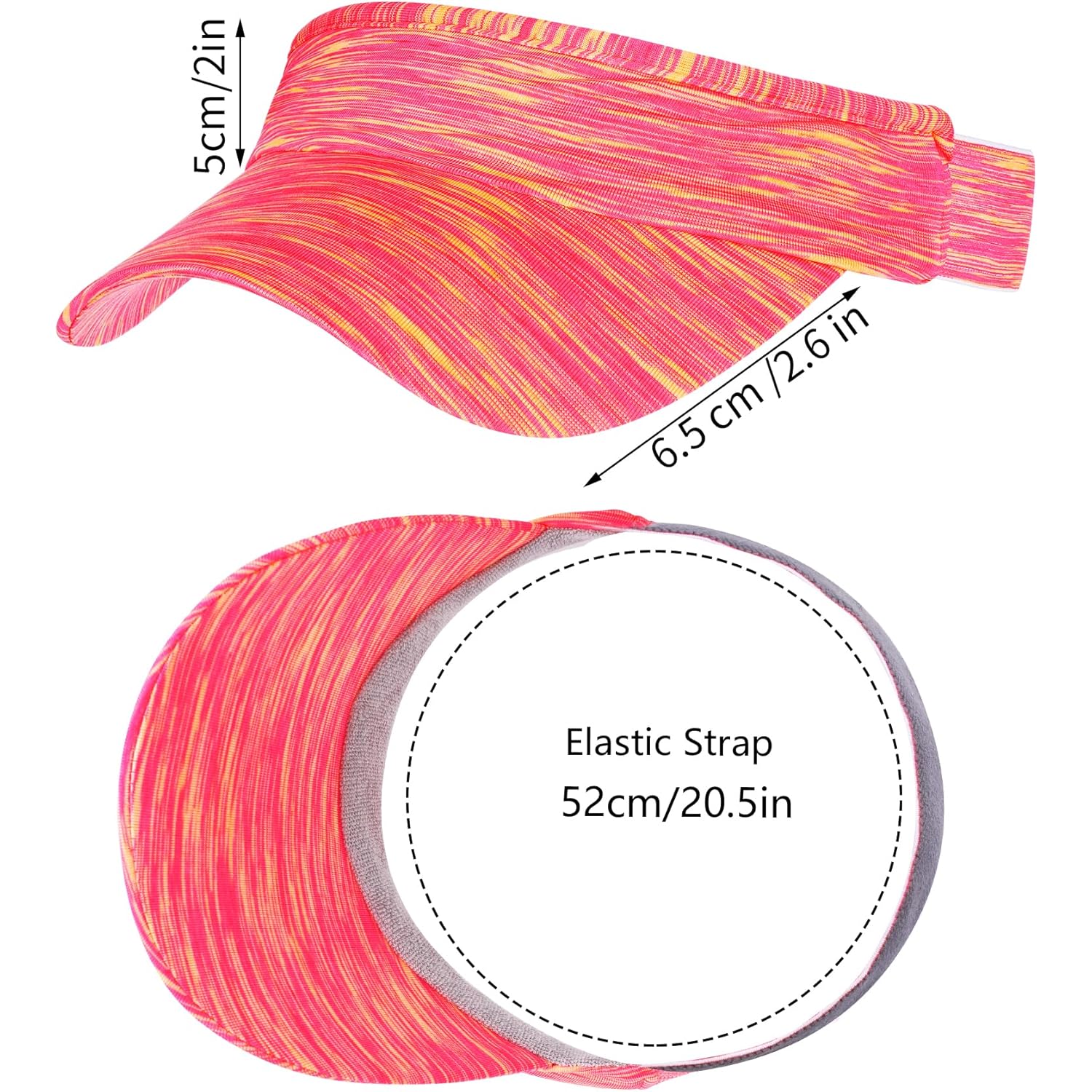 Marrywindix 1 Piece Sun Visor Hat Stretch Headband Sport Wear Athletic Visor Cap for Women and Men