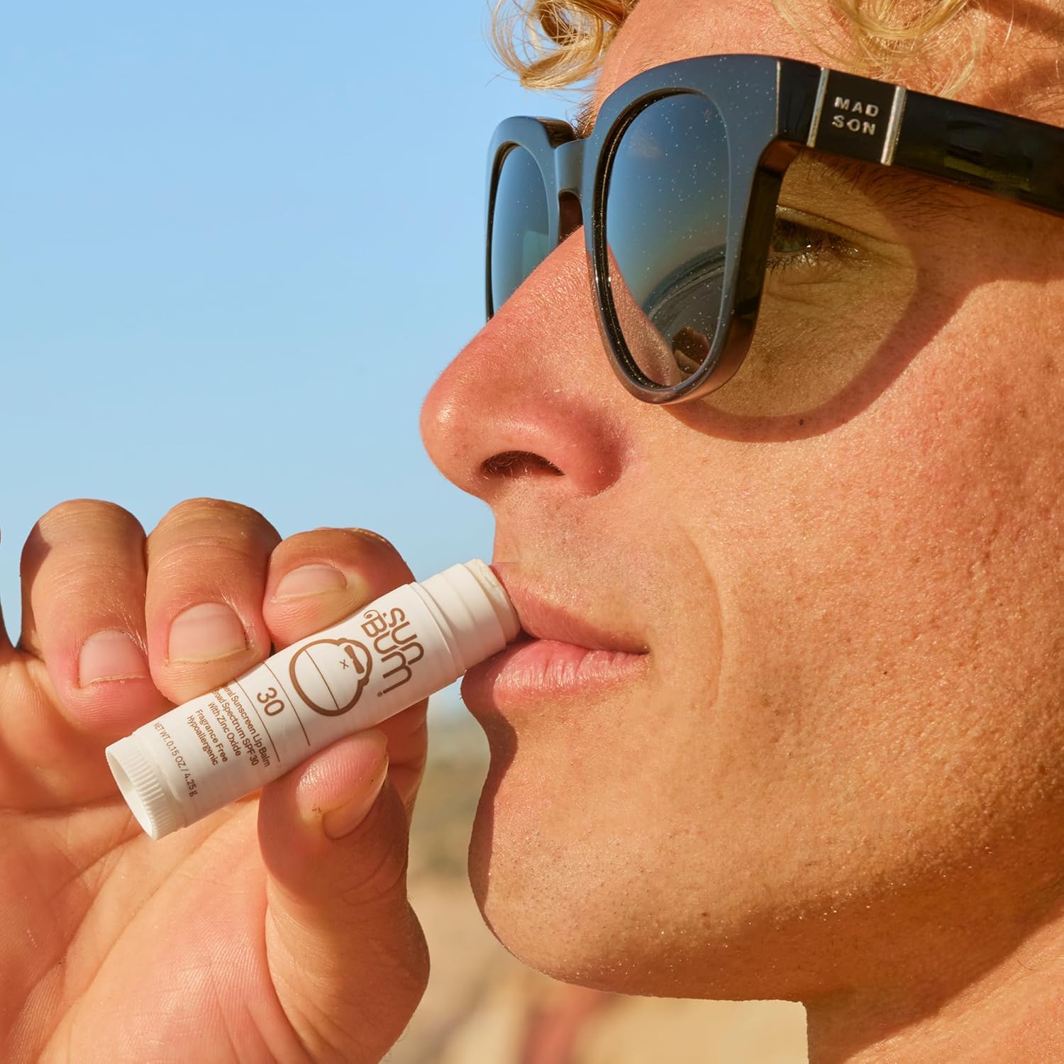 Sun Bum SPF 30 Mineral Sunscreen Lip Balm - Hawaii Act 104 Compliant (Octinoxate & Oxybenzone Free) - Zinc-Based Broad Spectrum UVA/UVB Lip Protection - 0.15 oz Stick