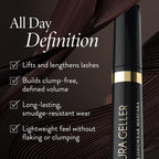 Laura Geller New York Kajal Longwear Mascara – Black – Volumizing, Lengthening, & Defining Mascara - Smudge‑Proof & Flake‑Proof Wear, Buildable Formula
