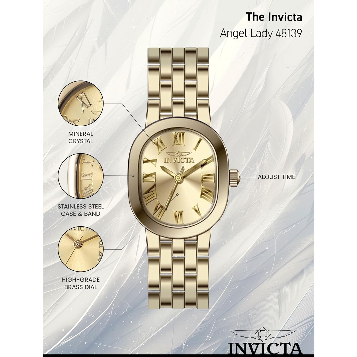 Invicta Angel Lady 20Mm Pc21J
