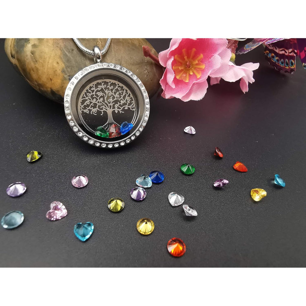 GOKING Family Tree of Life Floating Locket