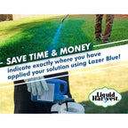 Liquid Harvest Lazer Blue - 32 Ounces - Concentrated Spray Pattern Indicator - Perfect Weed/ Fertilizer Marking Dye, Turf Mark And Blue Herbicide Marker