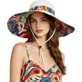 Women'S Foldable Floppy Sun Hats Reversible Vacation Beach Cap Summer Wide Brim Upf 50+ Travel Fishing Bucket Hat