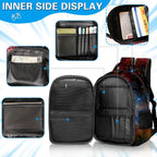 Boys Backpack With Lunch Box And Pencil Case, 3Pcs Gamer Backpack For Boys Teens, 17 Inch Large Capacity