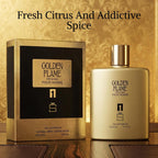 Golden Flame For Men Inspired By P.R. 1 Million, Spicy Cologne, 3.4 Oz | Notes Of Grapefruit, Mint, Cinnamon, Rose, Amber, Leather. Warm Spicy Scent For A Night Out. Long Lasting Edt. 100Ml