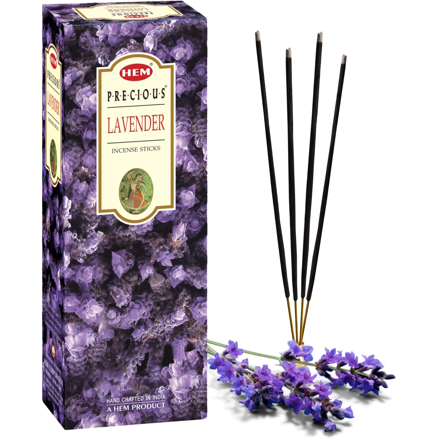 Hem Lavender Incense Sticks – Pack Of 120 | Hand-Rolled In India | Soothing Floral Aroma For Relaxation, Stress Relief, Meditation, Yoga, Prayer & Home Fragrance