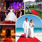 3x10 ft Extra Thick Red Carpet Runner for Party & Events,Festival Celebration,Prom Proposal & Wedding, Graduation Ceremony, Award Ceremony,VIP Reception,Heavy-Duty Red Rug