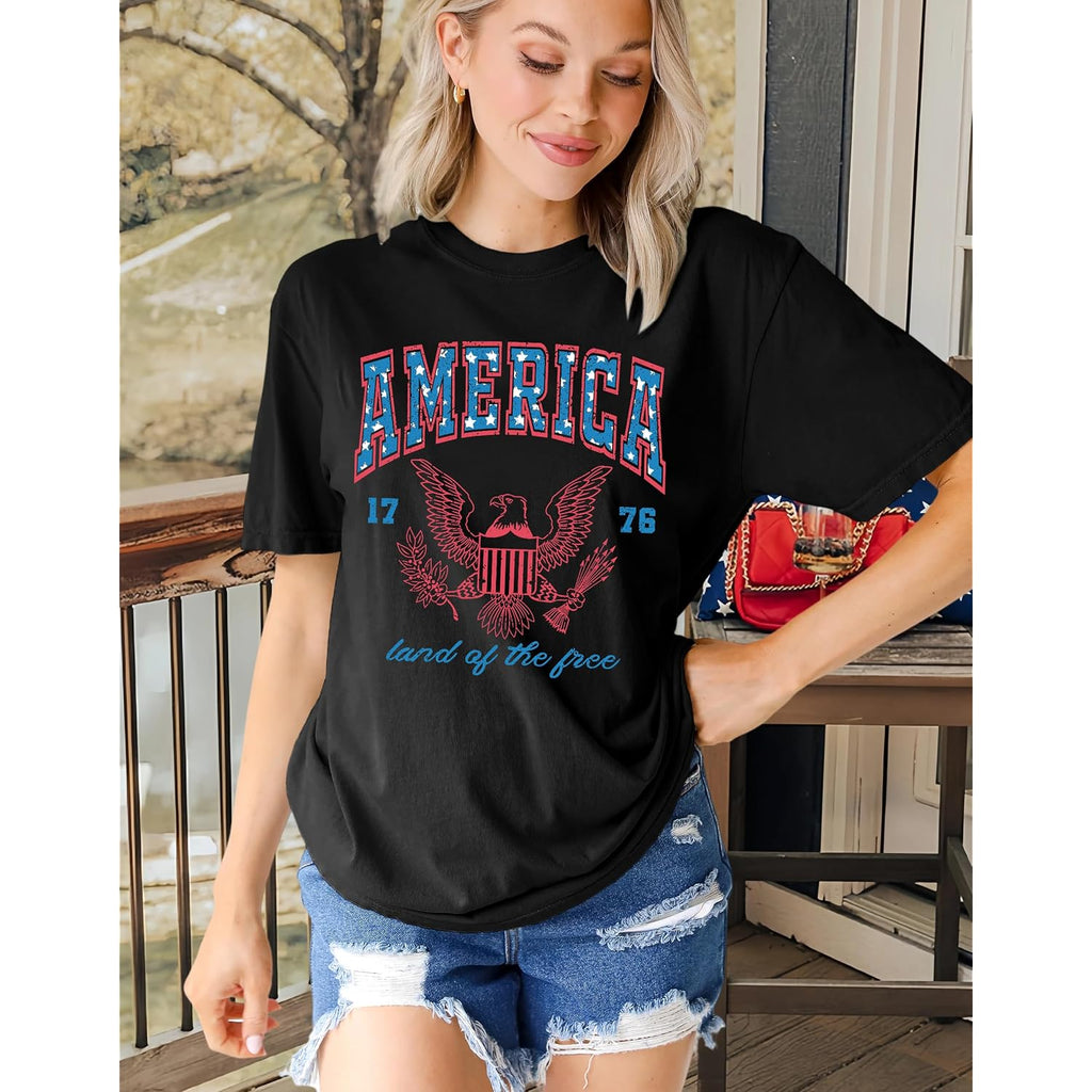 MAPICK Women Boho Cow Skull T-Shirts Western Cowgirls Graphic Crewneck Shirts Country Concert Short Sleeve Outfits Black a