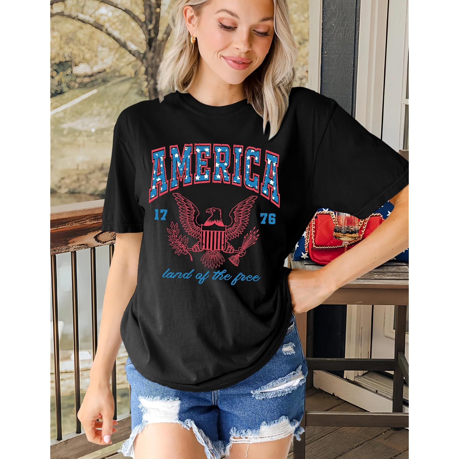 MAPICK Women Boho Cow Skull T-Shirts Western Cowgirls Graphic Crewneck Shirts Country Concert Short Sleeve Outfits Black a