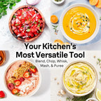 Braun MultiQuick 7 3-in-1 Immersion Blender with Food Processor – Powerful Handheld Electric Stick - Emulsifier for Chopping, Beating & Whisking - Ideal for Soup, Puree, Smoothies & More