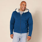 Amazon Essentials Men'S Sherpa-Lined Full-Zip Fleece Hoodie Sweatshirt
