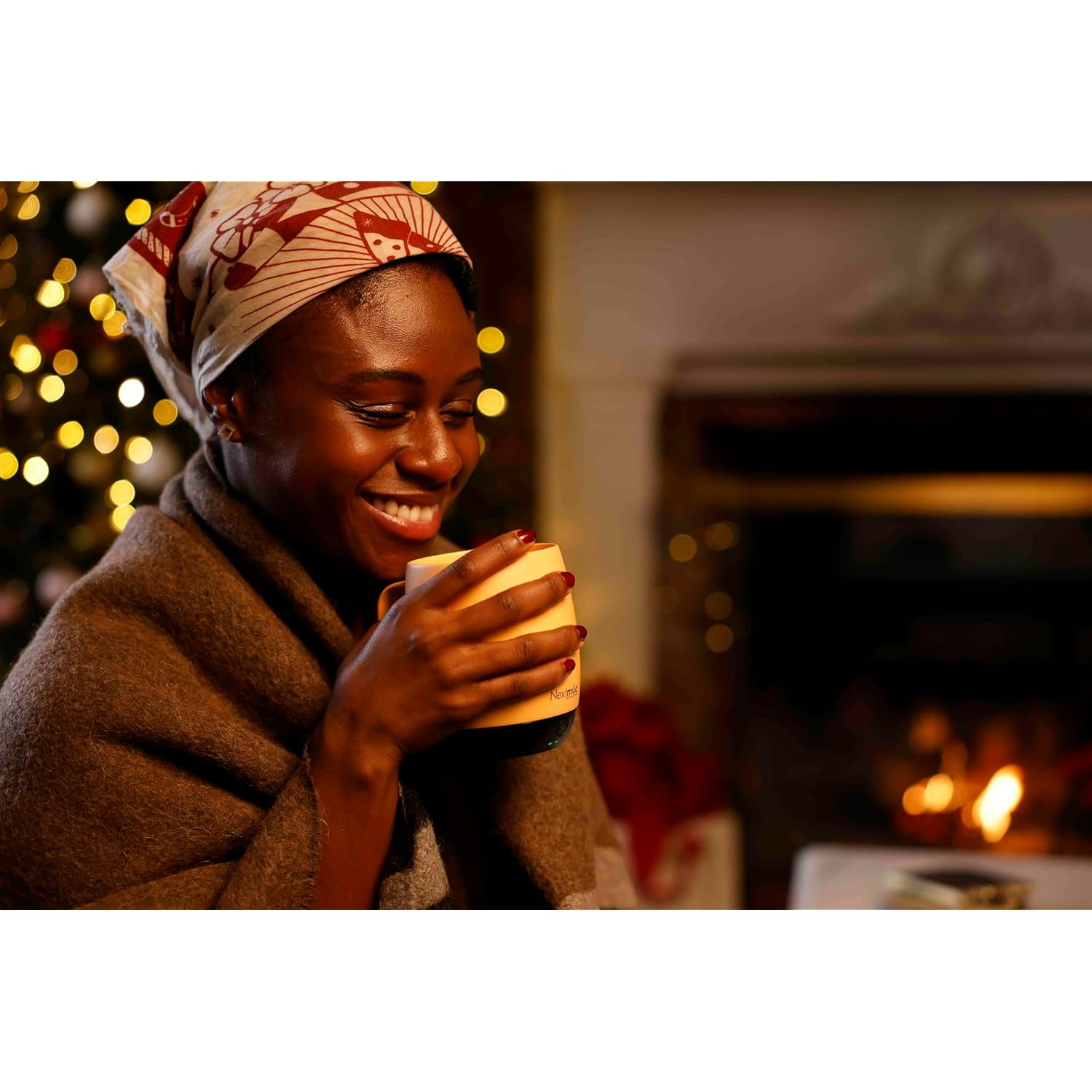 Nextmug - Temperature-Controlled, Self-Heating Coffee Mug (Black - 14 oz.)