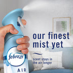 Febreze Air Mist, Air Freshener Spray, Odor Fighting Room Spray, Deodorizer For Home Bathroom Kitchen Office Apartment Dorm Room Classroom, Heavy Duty Crisp Clean Scent, 8.1Oz (Pack Of 3)
