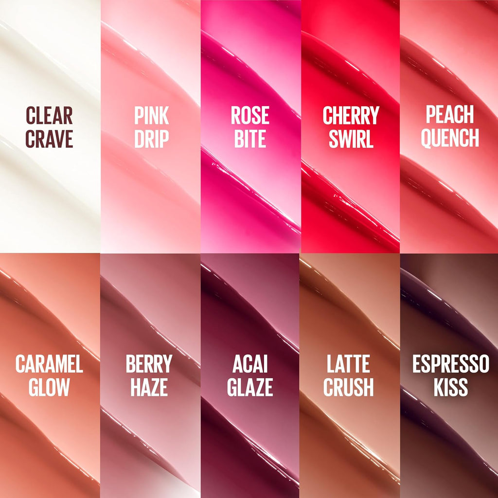 Maybelline Lifter Glaze Oil Balm With Hyaluronic Acid And Hydrating Oil Blend, Lip Balm With 24Hrs Of Smooth, Moisturizing Shine, Pink Drip (Sheer Baby Pink)