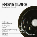 Nécessaire Rosemary Hair Duo | Multi-Protein Strengthening Rosemary Shampoo And Conditioner Set For Thinning Hair. For Women + Men. Free Of Sulfates. Color-Safe. 250 Ml / 8.4 Oz
