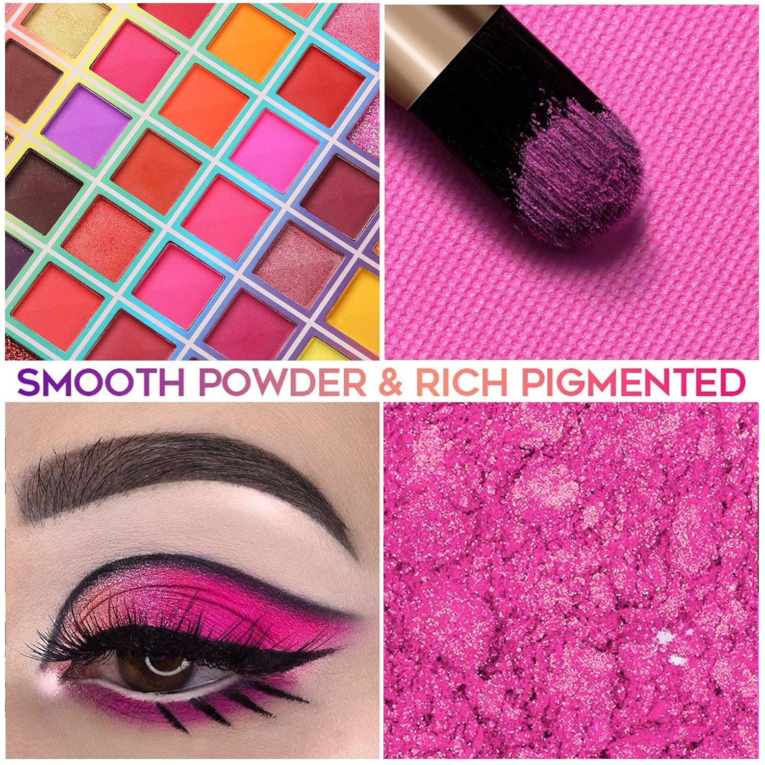 99 Colors Eyeshadow Palette, Colorful Eyeshadow Palette, Professional Matte Shimmer Glitter Rainbow Makeup Pallet, Colorful Long Lasting Highly Pigmented Eye Shadow Gifts Mother's Day for Women