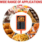 Temppro Tp510 Waterproof Digital Candy Thermometer With Pot Clip, 10" Long Probe Instant Read Food Cooking Meat Thermometer For Grilling Bbq Deep Fry Oil Fathers Day Gift (Previously Thermopro)