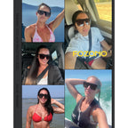 Trendy Square Oversized Sunglasses for Women Men Retro Flat Top Shield Sun Glasses UV Protection Once Piece Lens Tortoise Frame/Brown Lens
