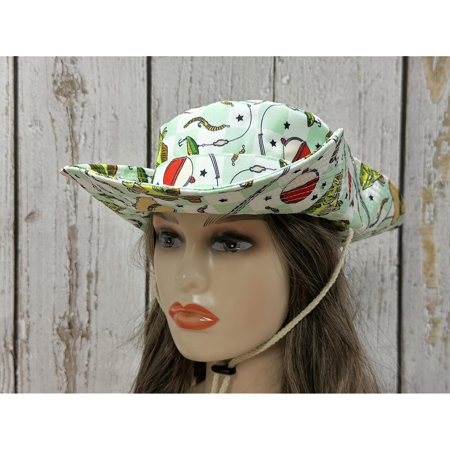Bucket Hat for Women Girl Men Bass Fish Fishing (Wide Brim)