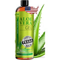Seven Minerals Aloe Vera Gel With Freshly Cut Pure Organic Aloe - Big 12Oz - Texas Grown, Highestquality, Vegan, Unscented, Non-Sticky - After Sun, Sunburn Relief, Skin & Face Moisturizer, Hair Mask