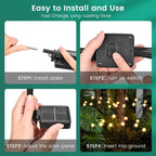Solar Garden Lights, 2Pack 20Led Swaying Solar Lights Outdoor | Warm White Firefly Outdoor Decorative Lights, Garden Decor, Yard, Patio, Pathway Decoration Gardening Gifts For Women