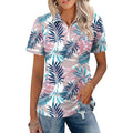Lomon Womens Golf Polo Shirts Summer Short Sleeve 1/4 Zip Tops Moisture Wicking Casual Tennis Activewear With Pockets