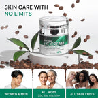 Under Eye Cream For Dark Circles And Puffiness - Anti-Aging Caffeine Eye Cream Serum For Wrinkles With Retinol, Collagen, Peptides & Niacinamide - Mature & Older Skin - 1.85 Oz