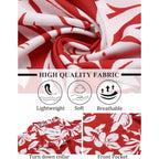 Coofandy Mens Hawaiian Shirt Short Sleeve Button Down Shirts Tropical Summer Beach Shirts Casual Floral Aloha Shirts
