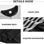 Mens T-Shirts Short Sleeve Button Casual Stylish Basic Tees Work Striped Shirts Henley Summer Lightweight Stretch Top