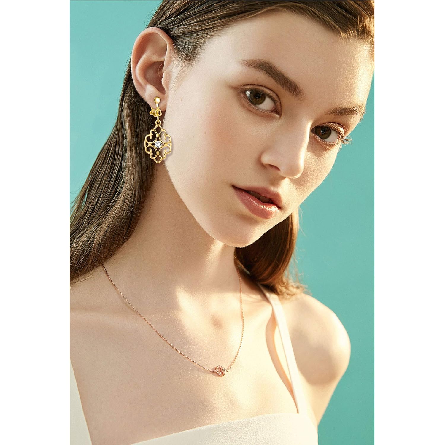 15 Pairs Gold Clip on Earrings for Women Fashion,Lightweight Fake Earrings Set