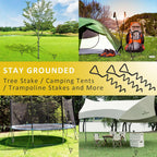 Tree Stake Kit, Heavy Duty Spiral Tree Stakes And Supports For Straightening Leaning Or Young Trees, Protects From Harsh Weather