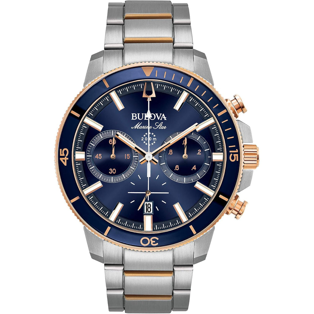 Bulova Men'S Marine Star Series C Two-Tone Stainless Steel 6-Hand Chronograph Quartz Watch