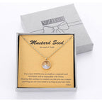 VZBarn Dainty Gold Plated Stainless Steel Faith Necklace for Women Tiny Move Mountains Charm Choker Christian Jewelry Gift