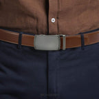 Chaoren Mens Belt Leather Ratchet Belt - Customizable Fit, Effortless Style (35Mm)