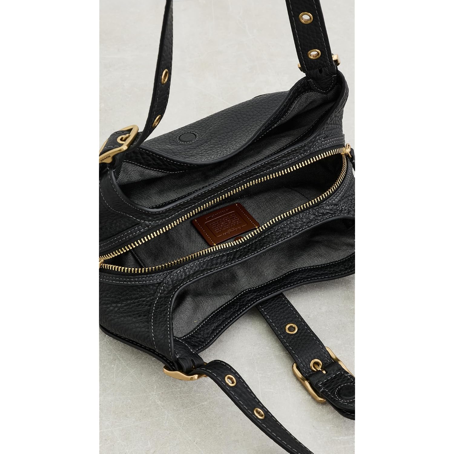 Coach Women'S Textured Pebble Leather Drifter Shoulder Bag 31