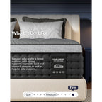 Firm Queen Mattress 14 Inch, Cooling Hybrid Mattress In A Box For Deep Sleep, Luxury Hotel-Collection Design, Enhanced Back & Hip Support, Fiberglass-Free & Certipur-Us, 365-Night Trial