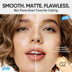 Skintific Ultra Cover Powder Foundation, Full Coverage Matte Finish, One-Swipe Flawless Pressed Powder With Oil Control, Lightweight & Long-Lasting, Pore-Blurring For Oily Skin (02 Ivory)