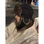 Trapper Ushanka Hat for Men Women, Faux Fur Trooper Hats with Ear Flaps, Windproof Winter Skiing Cap