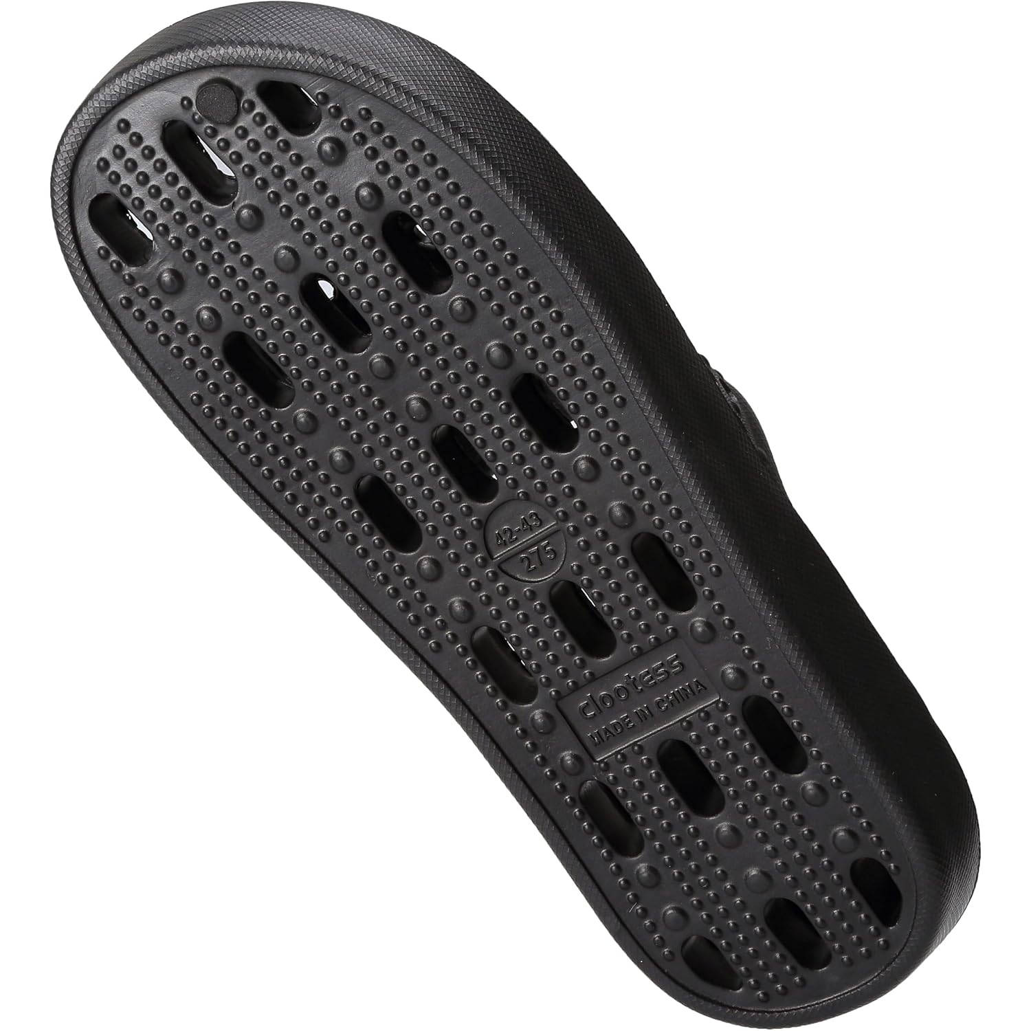 Clootess Shower Shoes Slide For Men And Women Holes Bath Slipper Bathroom Sandal Pool Gym College Dorm Non-Slip