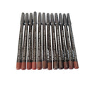 12-Piece Brown Tone Lip Liner Pencil Set, Assorted Colors