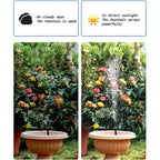 Biling Solar Fountain For Bird Bath, Solar Panel Kit Outdoor Solar Water Pump With 4Ft Tubing For Hummingbird Bath, Small Pond And Fish Tank