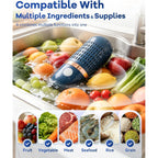 Produce Cleaner & Vegetable Cleaner With Oh-Ion Technology, Wireless Rechargeable Food Washer For Fruits, Veggies, Rice & Utensils, Ipx7 Waterproof 10-Min Automatic Cleaning For Kitchen (Blue)