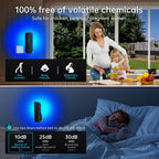 Flying Insect Trap Plug In Mosquito Bug Zapper Indoor Gnat Moth Catcher With 9W Night Uv Light, 10 Sticky Glue Board Refills For Home Office