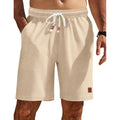 Coofandy Mens Summer Beach Shorts Casual Elastic Waist Drawstring Short Vacation Shorts With Pockets