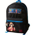 One Piece Luffy Boys Backpack | Black Rucksack With Adjustable Straps | Practical & Organised Luggage Sports School Bag | Anime Game Series Movie Merchandise Gifts For Kids & Teens