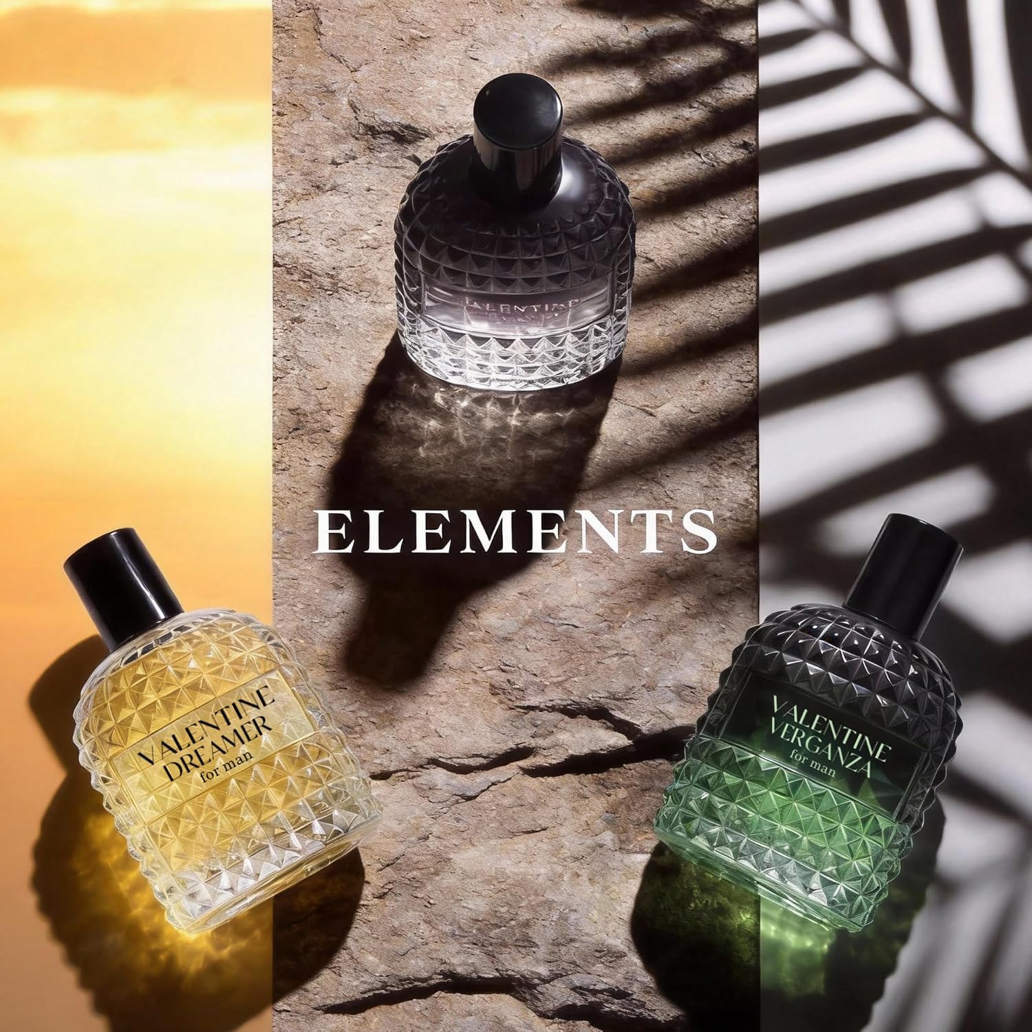 Valentine Cologne 4Pcs/50Ml*4 Eau De Parfum Set For Men Floral&Woody Fragrance Combo Men'S Gift Box